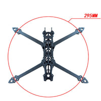 QWinOut 7inch 295mm with 5mm Arm Quadcopter Frame 3K Carbon Fiber 7" FPV For Mark4 Freestyle RC Drone with Print Parts for DIY FPV