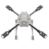 JMT 4PCS 16MM*14MM*245MM 3K Carbon Fiber Tube with 16mm Clamp Type Motor Mount Plate Holder & Z16 Folding Arm Tube Joint for 4-axle Aircraft RC Quadcopter DIY Copter Drone