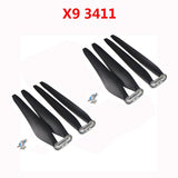 QWinOut 8PCS FOC Folding 36190 36120 3411 CW CCW Compound Material Aviation Propeller 36inch For X9 MAX Plus X9 Motor Agricultural Drone