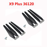 QWinOut 8PCS FOC Folding 36190 36120 3411 CW CCW Compound Material Aviation Propeller 36inch For X9 MAX Plus X9 Motor Agricultural Drone