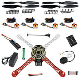 QWinOut F450 DIY Drone Kit Quadcopter 1000KV A2212 13T Motor 30A ESC APM2.8/minipix/PIXHAWK  Flight Control 2200Mah Lipo Battery Radiolink T8FB TX