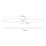Tarot Martin Propeller 24 Inch Carbon Fiber CW CCW Integrated Props Set TL3034 Multirotor Props