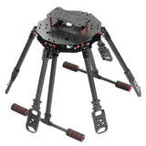 JMT Saker675 675mm 6-axis Carbon Fiber Folding Rack DIY RC Drone Hexacopter Frame Kit with Landing skid Motor Mount