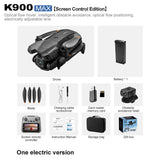 K900MAX Brushless Aerial Photography Drone with Large Screen Controller, Optical Flow Positioning & Smart Obstacle Avoidance