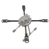 JMT 6PCS 16MM*14MM*245MM 3K Carbon Fiber Tube with 16mm Clamp Type Motor Mount Plate Holder & Z16 Folding Arm Tube Joint for 6-axle Aircraft RC Hexacopter DIY Copter Drone