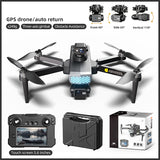 QWinOut KAI TWO 5.6 Inches Touchscreen Remote Control Drone Three-axis Gimbal GPS Positioning Auto Return FPV Aircraft