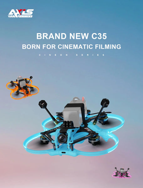 Axisflying Cineon C35 V3 3.5inch Cinewhoop FPV Drone With F745 AIO C206 1960KV Motor Compatible For O3 Air Unit  FPV Quadcopter