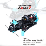 Axisflying KOLAS7" 7inch 298mm Foldable FPV Drone Frame Kit for Long Range FPV DJI O3 Air Unit Freestyle Drone