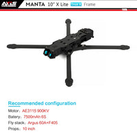 Axisflying MANTA 10inch Frame FPV Freestyle Ture X Frame Kit for AX3115/ AY3115 Motor for DJI O3 VTX FPV Drone T700 DIY Part