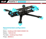 Axisflying MANTA 3.6inch Squashed-X Carbon Fiber Frame Kit Wheelbase 162mm Suitable For Gemfan-3630 Prop 3.6” Freestyle Drones