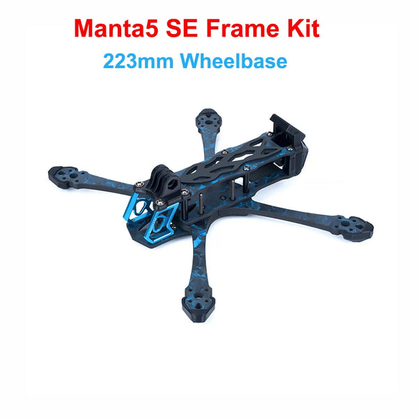 Axisflying Manta5 SE 5inch 223mm Carbon Fiber Frame Kit Suit for 2207 2306 Brushless Motors for Manta5 Cinematic FPV Drones