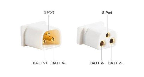 BETAFPV BT3.0 Connectors Male+Female with 3 Metal pins For 2S Bwhoop ...