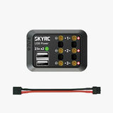 SKYRC DC Power Distributor Multi Output 10A XT60 Plug Banana Plug DC Male Plug with 2.1A 5V 2 USB Ports with LED Light RC TOY Parts