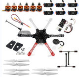 DIY F550 6-Axle RC Hexacopter Drone Kit 2212 920KV CW CCW Brushless Motor 3S 9443 Propeller T8FB 2.4G Radio Transmitter