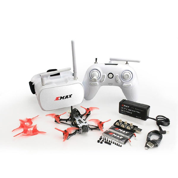 EMAX Tinyhawk II Freestyle 115mm 2.5 inch F4 5A ESC FPV Racing RC Drone RTF Version with Remote Control FPV Goggles
