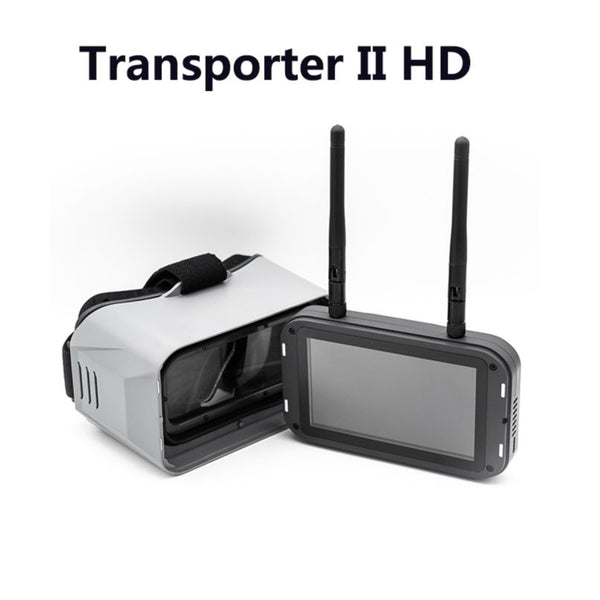 EMAX Transporter II 2 HD FPV Goggles 720×1080 4.45 Inches Screen Antenna HDZero Goggle For RC FPV Racing Drone Quadcopter