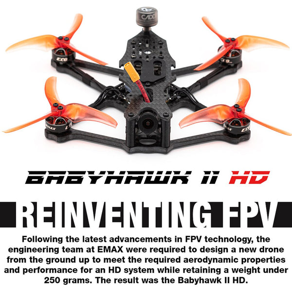 Emax Babyhawk 2 HD 3.5" Micro F4 4in1 ESC For DJI FPV Racing Drone Caddx Polar HD Cam Airplane QuadcopterLower When Check Out