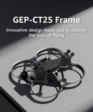 GEP-CT25 2.5 Inch Propellers 115mm Wheelbase Carbon Fiber Frame Kit for RC DIY FPV Freestyle Drone Quadcopter Drone Accessories