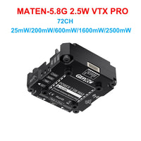 GEPRC MATEN-5.8G 2.5W VTX PRO 72CH Aluminum Alloy Numerical Control Shell Auxiliary Heat Dissipation For Drone Quadcopter FPV