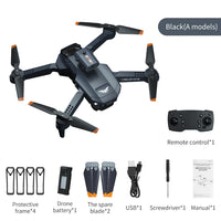 H106 RC Drone Quadcopter With 4K Professional Dual Camera 6CH Foldable Drone Obstacle Avoidance Helicopter Toy Kids RC Toys