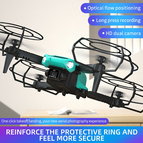 H111 RC Drone Dual Camera Optical Flow Positioning Quadcopter Height Setting Mini Folding Quadcopter Helicopter Gift Toys