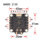 HAKRC 32BIT 65A BLHeli-32 4in1 ESC Speed Controller 2-8S 50A BLHeli-S DShot150/300/600 30.5MM*30.5MM 30MM*30MM