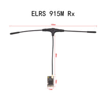 HAKRC ELRS 915MHz / 2.4GHz NANO ExpressLRS Receiver with T type Antenna Support Wifi upgrade for RC FPV Traversing Drones Parts