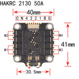 HAKRC F405 V2 F4 Mini Flight Controller Dual BEC W/ 45/50/60A 4in1 ESC DShot150/300/600/1200 PWM for RC FPV Racing Drone