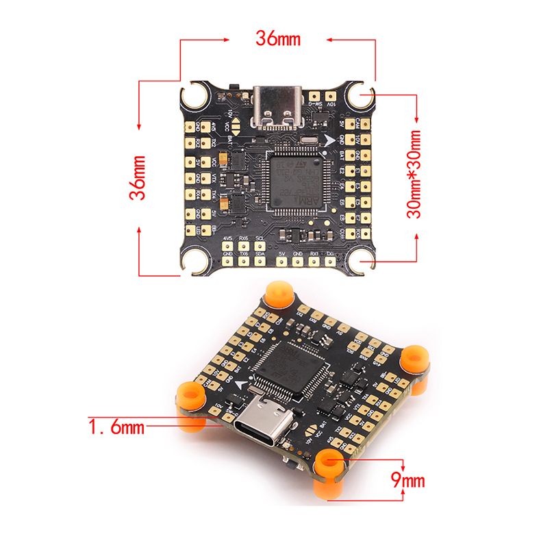 HAKRC F405 V2 F4 Flight Controller Dual BEC W/ 45A 50A 60A 65A 4in1 ESC DShot 15