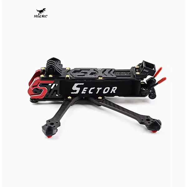 HGLRC Sector D5 Freestyle Frame 5 Inch 3K Carbon Fiber Frame Kit Compatible with O3 Air Unit HD