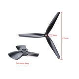 QWinOut  8x4x3 8inch Propeller 8040 Propellers High Efficiency CW CCW 3-Blade Props for RC FPV Racing Drone DIY Accessories