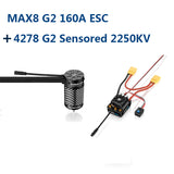 Hobbywing EZRUN MAX8 G2 160A 3-6S Brushless Sensored ESC & 4278SD 3-6S 2250KV/4268SD 3-4S 2500KV Motor For 1/8 1/10 Truck Car