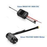 Hobbywing Waterproof Induction Ezrun MAX4 HV 300A ESC +70125 560KV Brushless Motor Pack for 1/5 RC Model Car Off-Road Truck Cars