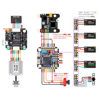 JHEMCU F405 NOXE V2 Flight Controller Baro OSD 5V 10V Dual BEC 3-6S for FPV Drone DIY Parts 20X20mm