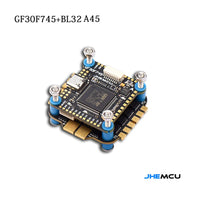 JHEMCU F745 Flight Controller Stack GF30F745-MPU Flight Controller BLHELI_32 45A / 60A 4in1 ESC 3-6S for DIY RC FPV Drone