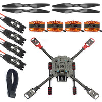 JMT DIY X4 560mm Carbon Fiber Frame Kit Foldable / Foldable Landing Gear 3508 580KV Motor 40A ESC 1455 Propellers RC Helicopters