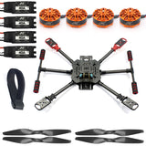 JMT DIY X4 560mm Carbon Fiber Frame Kit Foldable / Foldable Landing Gear 3508 580KV Motor 40A ESC 1455 Propellers RC Helicopters