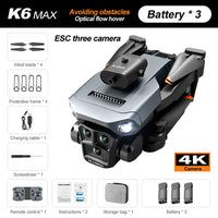 K6Max Dron 4K Optical Flow Localization Professional Aerial Photography Four-way Obstacle Avoidance One Click Return Quadcopter
