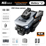 K6Max Dron 4K Optical Flow Localization Professional Aerial Photography Four-way Obstacle Avoidance One Click Return Quadcopter