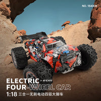 New Wltoys 184008 1/18 2.4G RC Four Wheel Cars 3 in 1 Brushless Motor and ESC 4WD Off-road Car 60Km/H High Speed Racing Toys for Kids
