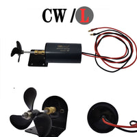 QX-MOTOR 12V 16V Underwater Thruster Brush CW CCW Motor 3-blade Propeller for RC Fishing Bait Boat Parts