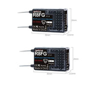 Radiolink R8FG R8FM R8XM 8CH 2.4Ghz Receiver with Voltage Transmission Dual Antenna For FPV RC Boat Car