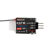 Radiolink R8FG R8FM R8XM 8CH 2.4Ghz Receiver with Voltage Transmission Dual Antenna For FPV RC Boat Car
