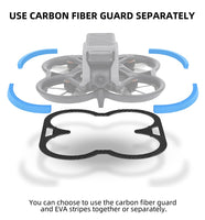 Propeller Guard Protector Combo for DJI Avata Accessories Carbon Fiber Anti-collision EVA Stripe Shielding Ring Props for AVATA