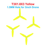 HQProp CW CCW T3.5X2.5X3 3.5inch / T3X1.8X3 3inch / T2.5X1.9X3 2.5inch 1.5mm / 2mm Hole Poly Carbonate Propeller For RC Frame