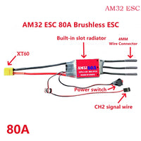QWinOut AM32 60A 80A 150A 200A Brushless ESC 2-6S BEC 6V/2A 6V/5A For 1/10 1/8 R Car Airplane