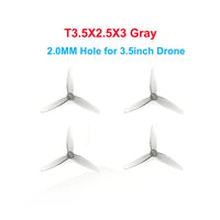 HQProp CW CCW T3.5X2.5X3 3.5inch / T3X1.8X3 3inch / T2.5X1.9X3 2.5inch 1.5mm / 2mm Hole Poly Carbonate Propeller For RC Frame