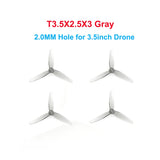 HQProp CW CCW T3.5X2.5X3 3.5inch / T3X1.8X3 3inch / T2.5X1.9X3 2.5inch 1.5mm / 2mm Hole Poly Carbonate Propeller For RC Frame