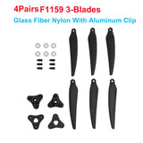 4Pairs (4CW+4CCW) Gemfan F1510 F7036 F1051 10inch Folding Propeller 2-Blade/3-Blade Glass Fiber Nylon for FPV Long Range Drones