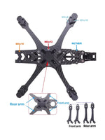 M5 V2 5inch Carbon Fibre Lightweight FPV Frame Kit for O3 Air Unit for FPV Drone RC Quadcopter Spare Parts